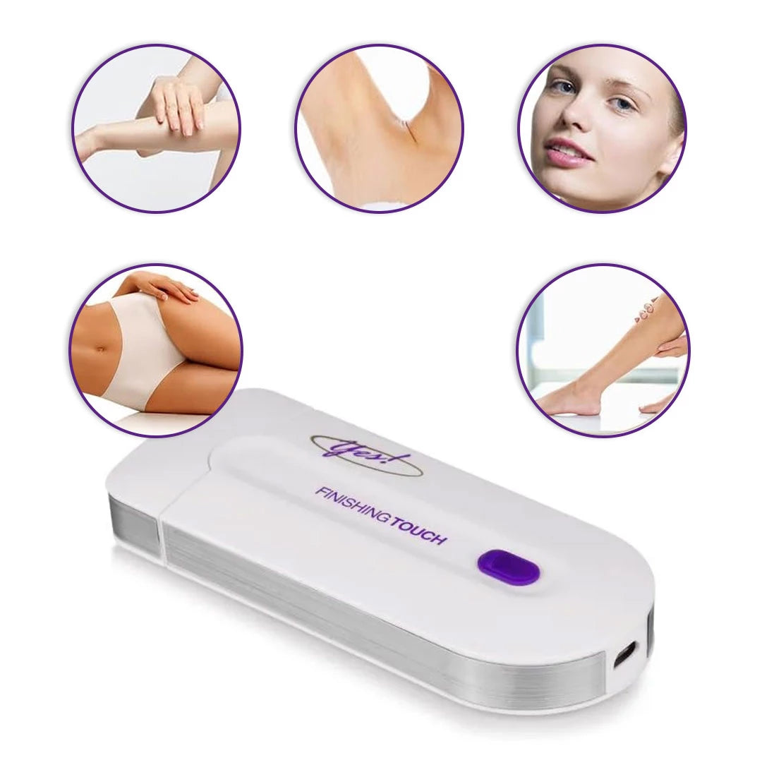 YES Finishing Touch Hair Remover – Painless Body & Facial Hair Removal Device